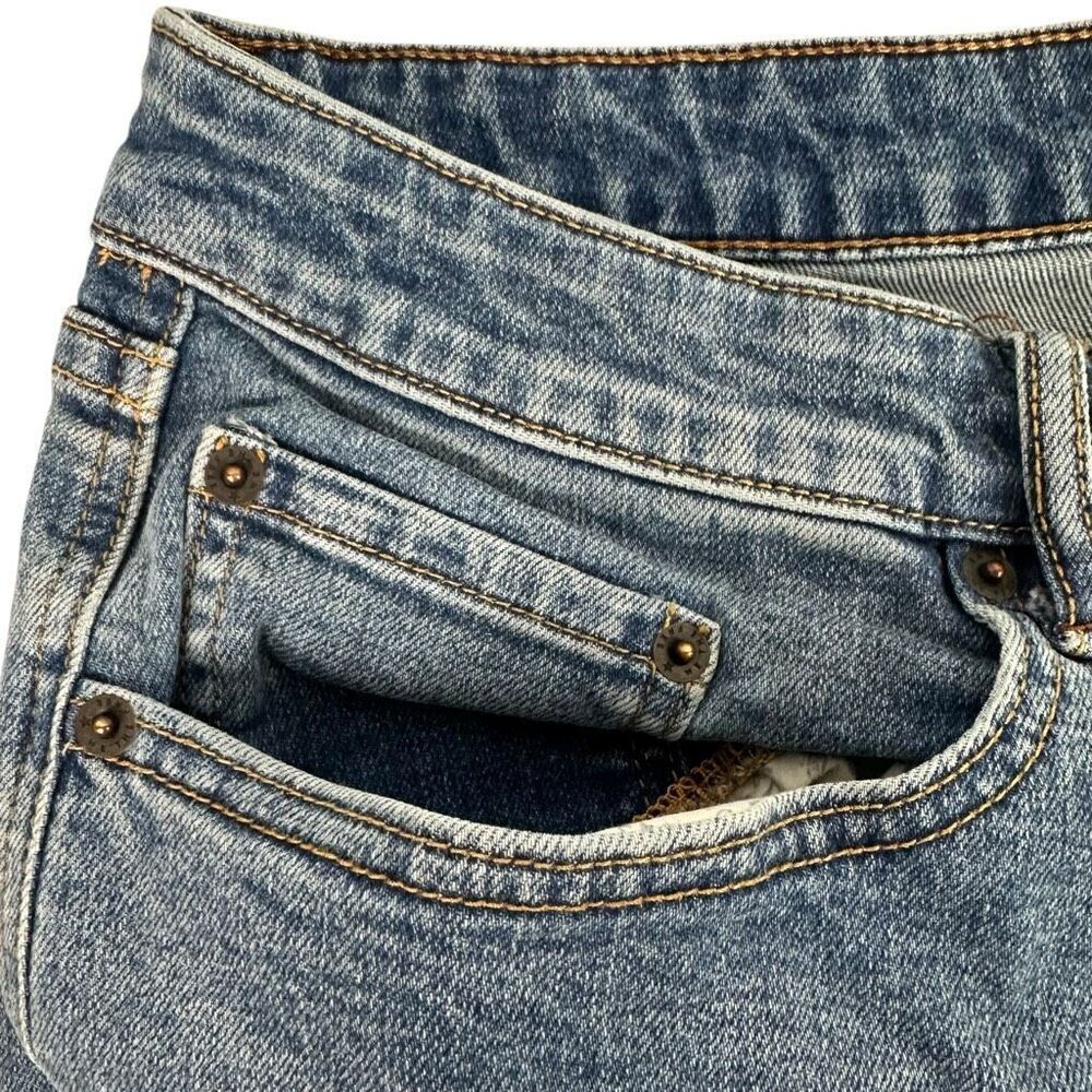 Free People We the Free CRVY High-Rise Vintage Straight Jeans Size 35S - Picture 4 of 8
